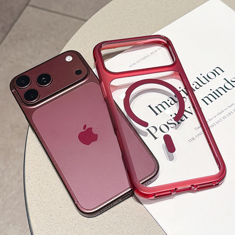 Clear Shockproof Bumper Case - 高級透明磁気スマートフォンケース、電話ケース iPhone 11 13 14 15