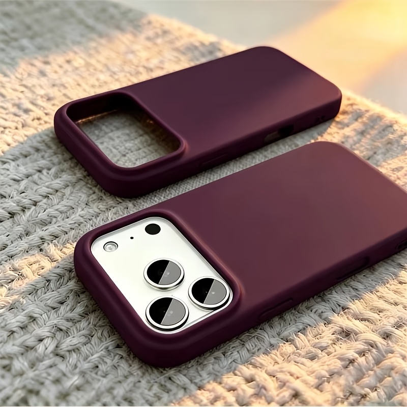 Liquid Silicone Magnetic Phone Case - iPhone 18、17、16、15、14、13 Pro Maxに対応した、スタイリッシュな本物の液状シリコン製、単色のスマートフォンケース。指紋がつきにくく、超薄型。