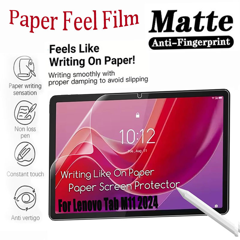 Matte Anti Glare Screen Protector - マット紙の感触フィルムレノボタブ M11 2024 11.0 