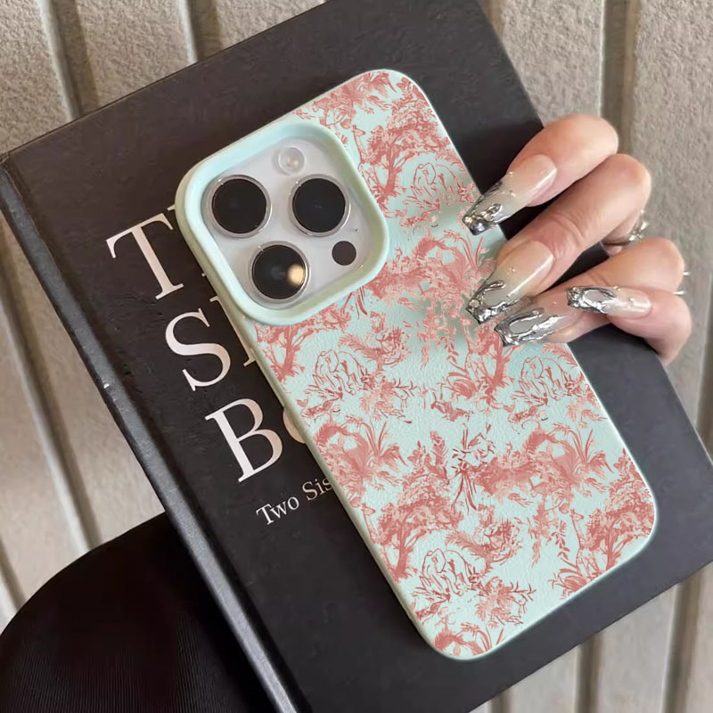 iPhone 18、17、16、15、14、13、12、11 - Vintage Floral Pattern Soft Case のレビューと価格