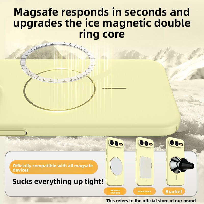 マットソフトラグジュアリーリキッドシリコン製、Magsafe - Liquid Silicone Magnetic Phone Case のレビューと価格