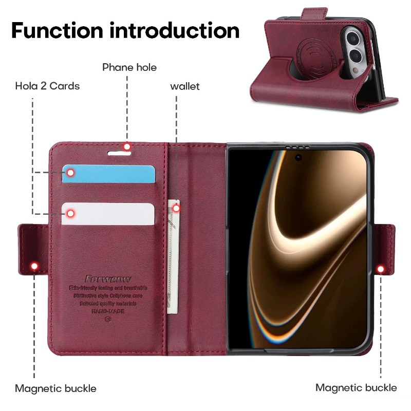 ビジネスレザー製、カード収納ポケット付き、スタンド機能、マグ - Leather Wallet Card Holder Phone Cover のレビューと価格