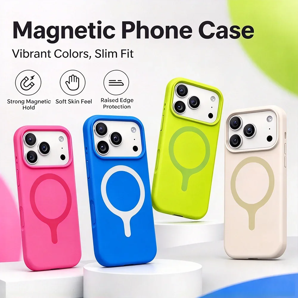 HANNUO マグネット式リキッドシリコン製iPhone 1 - Liquid Silicone Magnetic Phone Case のレビューと価格